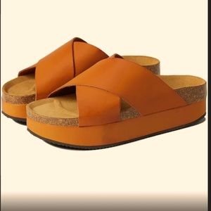 Free People honey Sidelines Flatform Sandal Women's